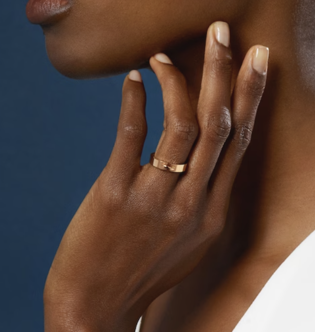 [AuraEcho Jewelry]ALLIANCE LIENS VIDENCE 4MM RING