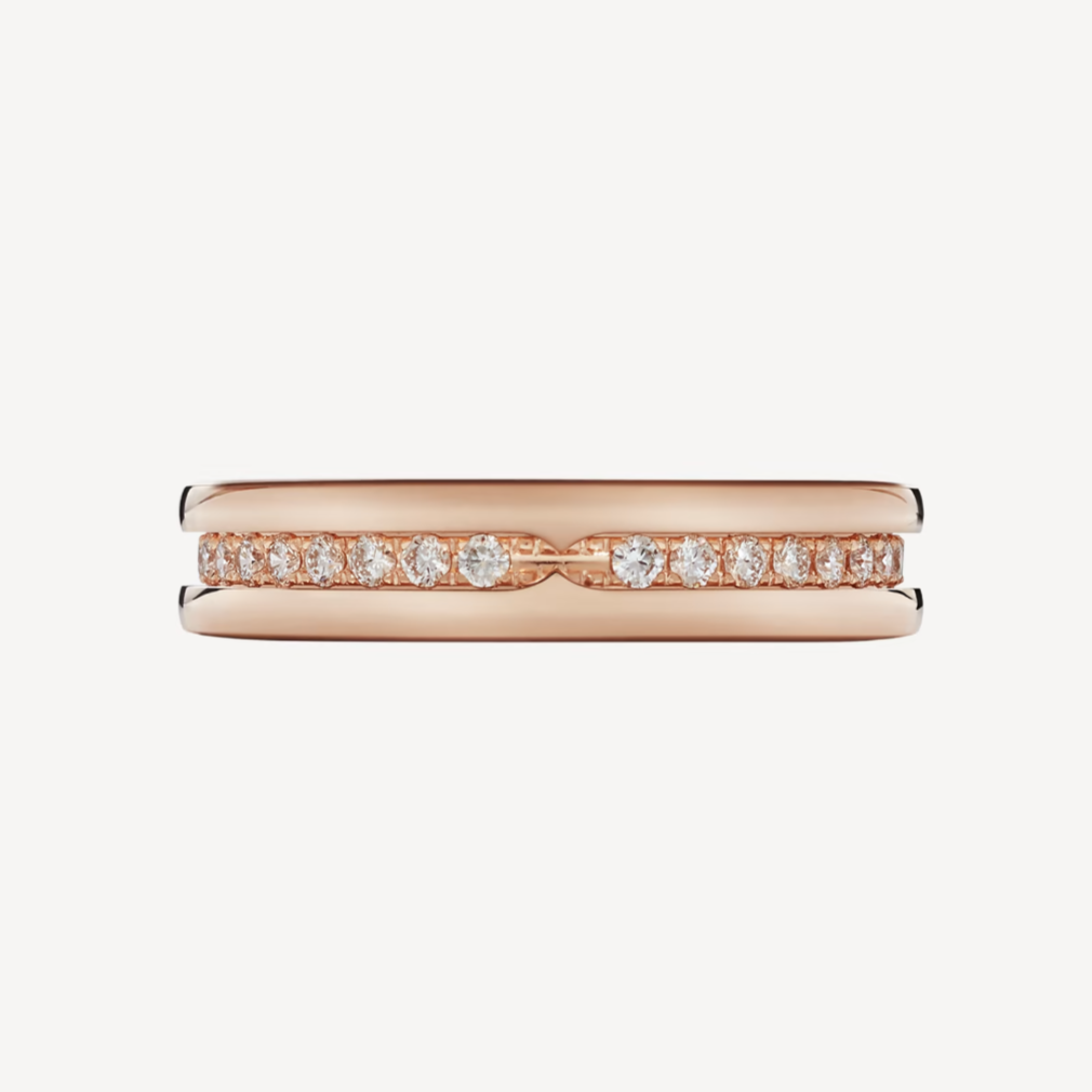 [AuraEcho Jewelry]ZERO 1 ONE-BAND PAVED DIAMONDS ON THE SPIRAL RING