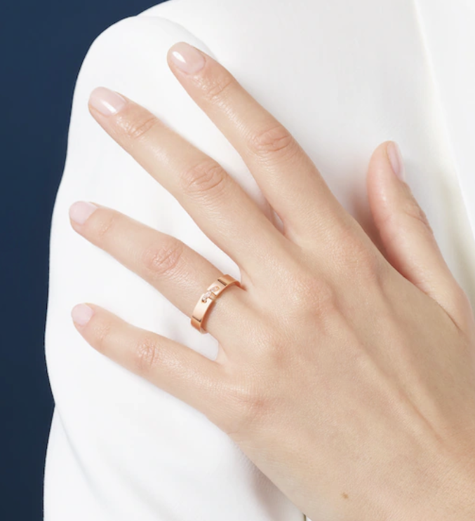 [AuraEcho Jewelry]ALLIANCE LIENS VIDENCE DIAMOND 4MM RING