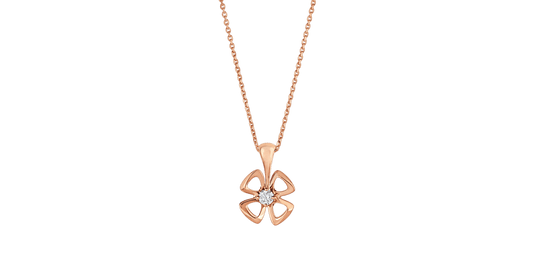 [AuraEcho Jewelry]FIOREVER NECKLACE DIAMOND CENTER