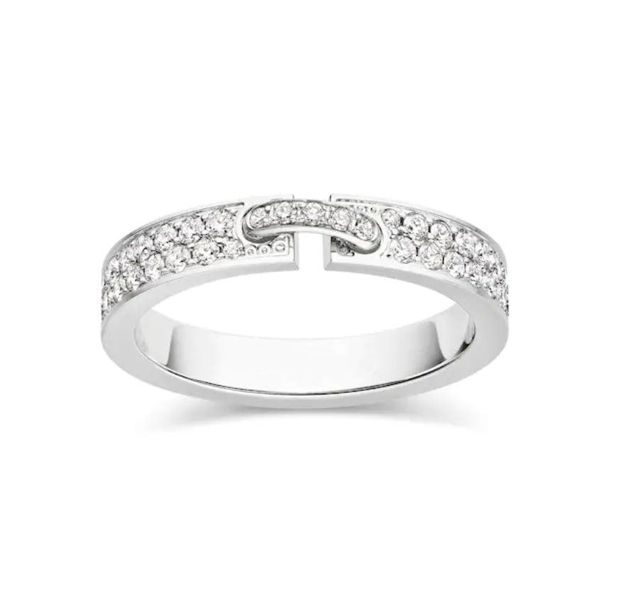 [AuraEcho Jewelry]ALLIANCE LIENS VIDENCE PAVED DIAMOND 4MM RING