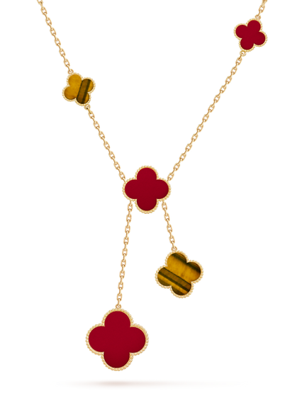 [AuraEcho Jewelry]CLOVER MOP  NECKLACE 6 MOTIF