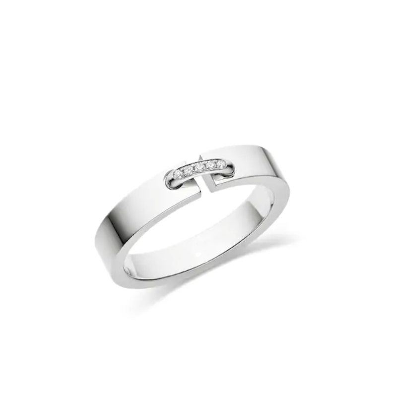 [AuraEcho Jewelry]ALLIANCE LIENS VIDENCE DIAMOND 4MM RING