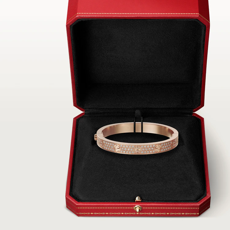 [AuraEcho Jewelry]LOVE BRACELET 6.1MM DIAMOND-PAVED