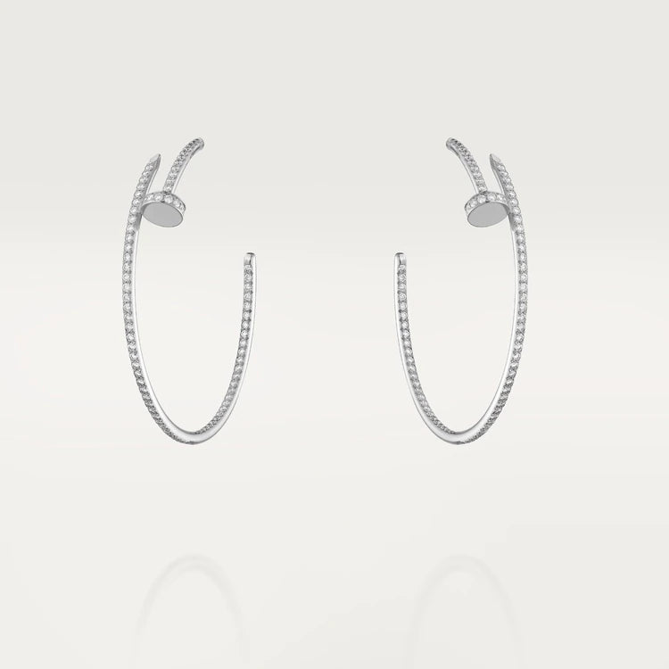 [AuraEcho Jewelry]JUSTE EARRINGS FULL DIAMONDS 1.8MM