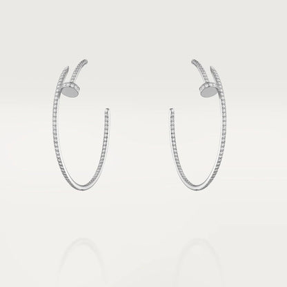 [AuraEcho Jewelry]JUSTE EARRINGS FULL DIAMONDS 1.8MM