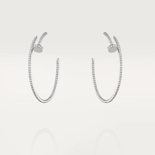 [AuraEcho Jewelry]JUSTE EARRINGS FULL DIAMONDS 1.8MM