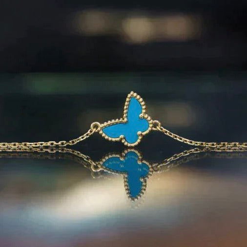 [AuraEcho Jewelry]BUTTERFLY TURQUOISE BUTTERFLY BRACELET