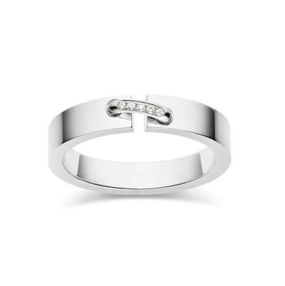 [AuraEcho Jewelry]ALLIANCE LIENS VIDENCE DIAMOND 4MM RING
