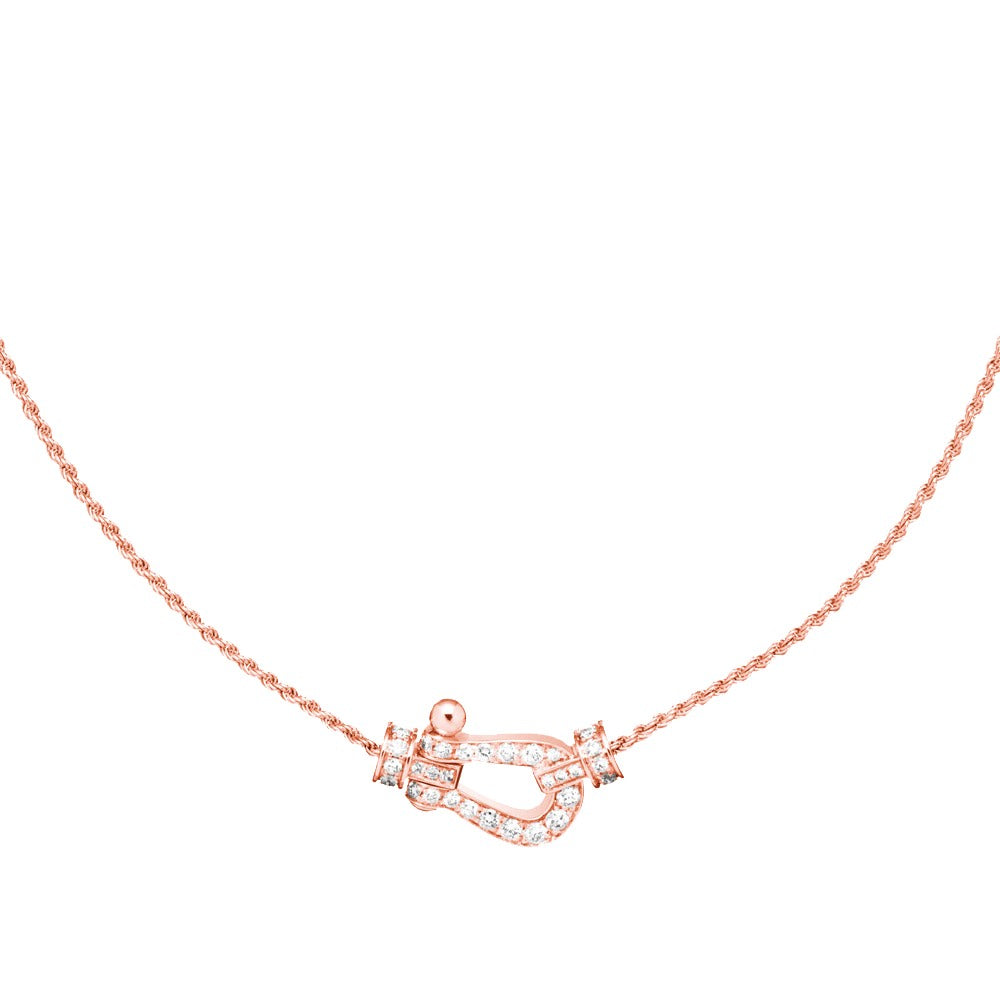 [AuraEcho Jewelry]FORCE 10 PINK GOLD DIAMOND NECKLACE