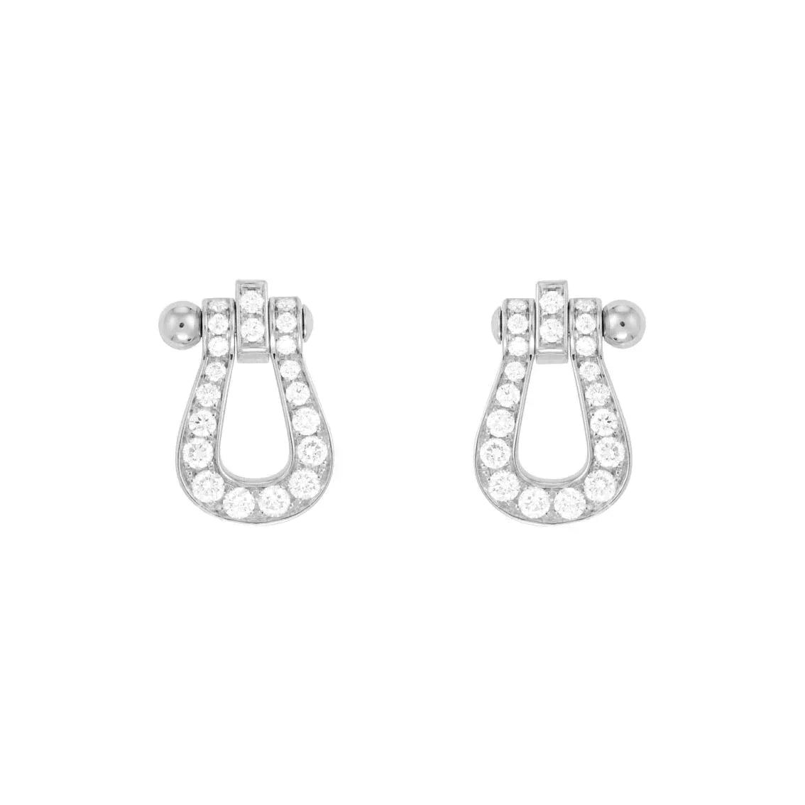 [AuraEcho Jewelry]FORCE 10 FULL DIAMOND STUD EARRINGS MINI MODEL