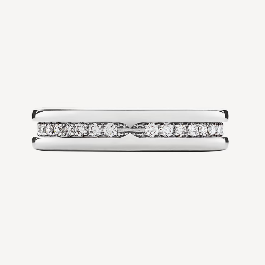 [AuraEcho Jewelry]ZERO 1 ONE-BAND PAVED DIAMONDS ON THE SPIRAL RING