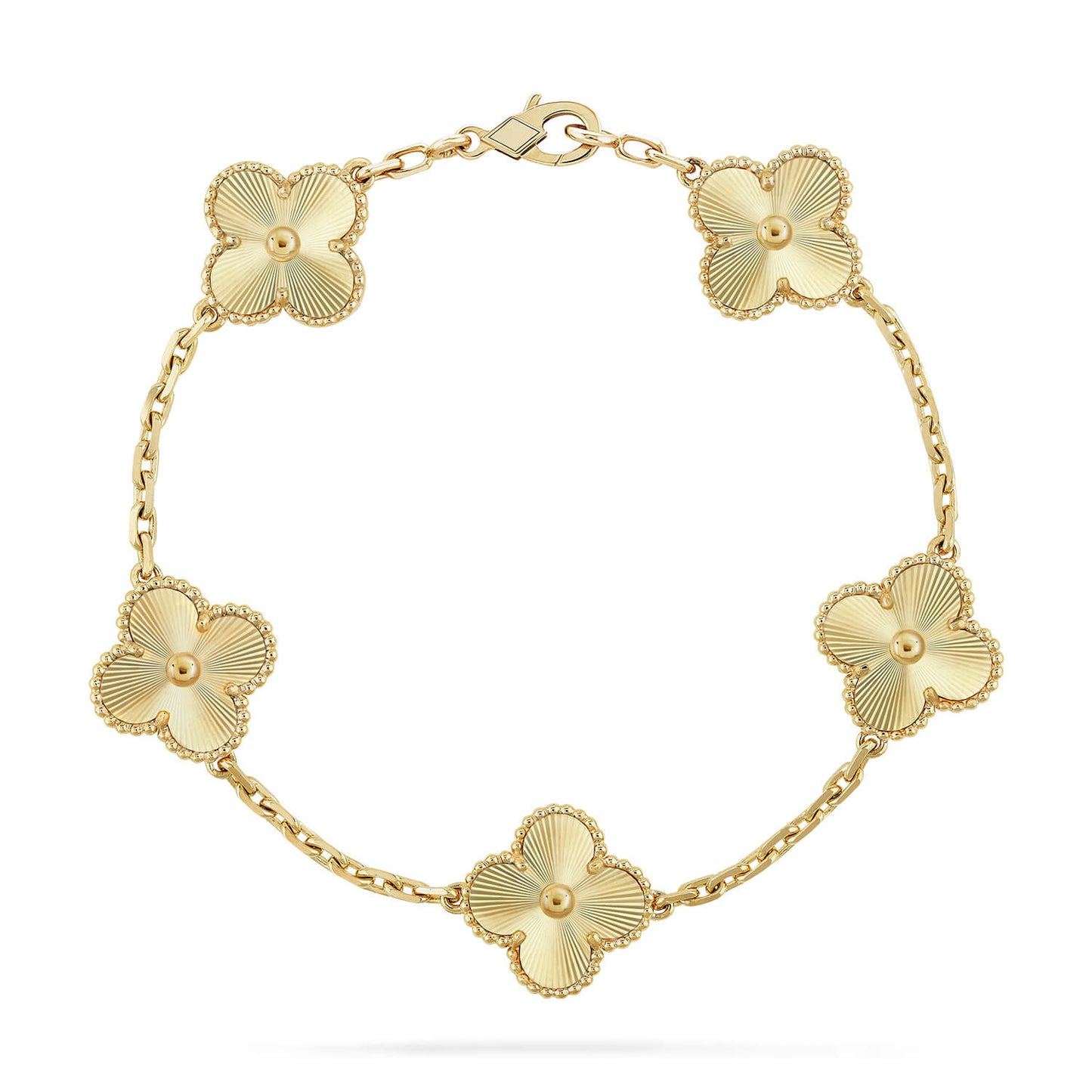[AuraEcho Jewelry]CLOVER 5 FLOWERS LASER BRACELET