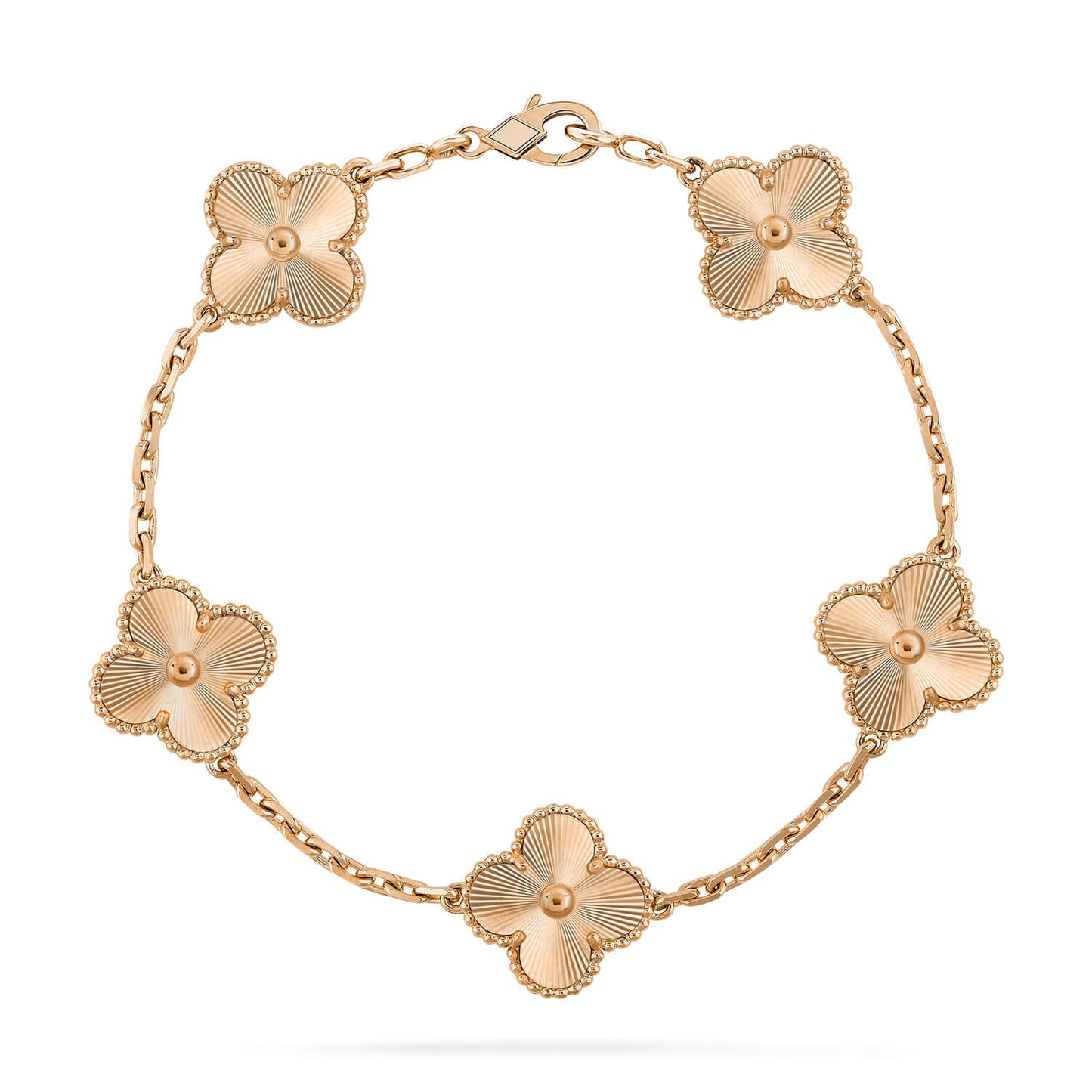 [AuraEcho Jewelry]CLOVER 5 FLOWERS LASER BRACELET