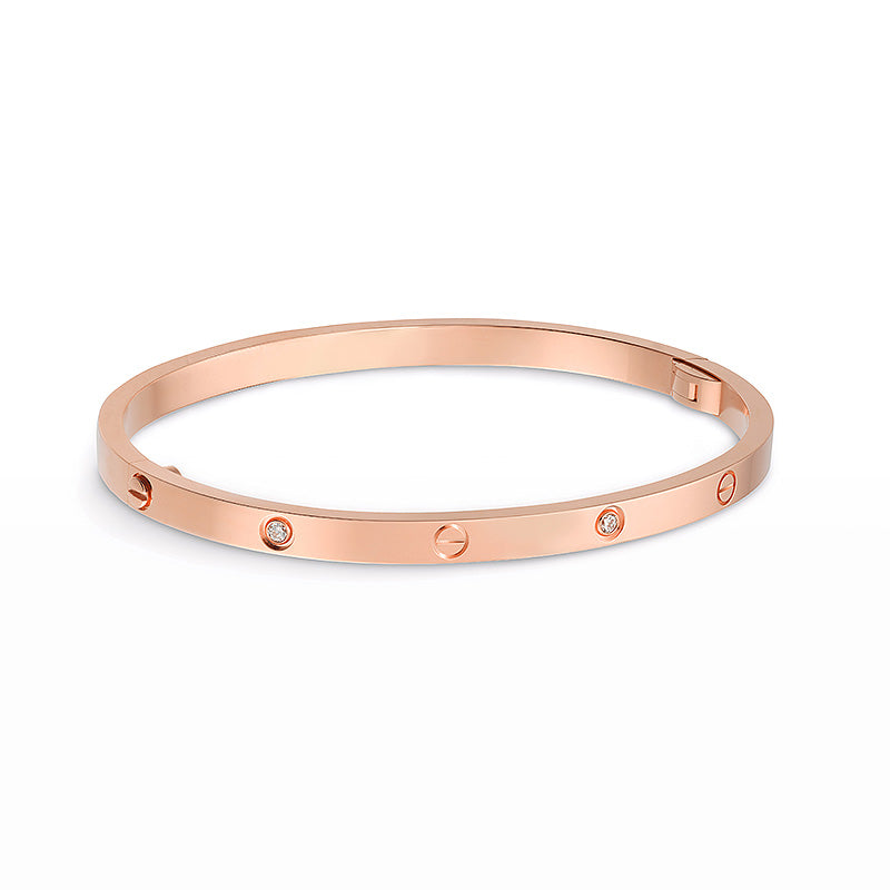 [AuraEcho Jewelry]LOVE BRACELET 3.65MM 6 DIAMONDS