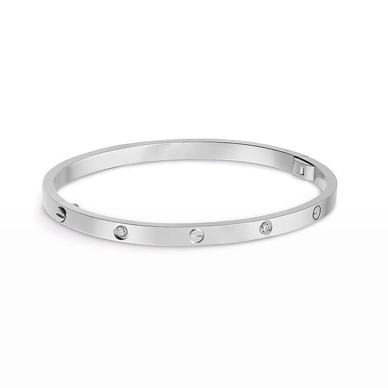 [AuraEcho Jewelry]LOVE BRACELET 3.65MM 6 DIAMONDS