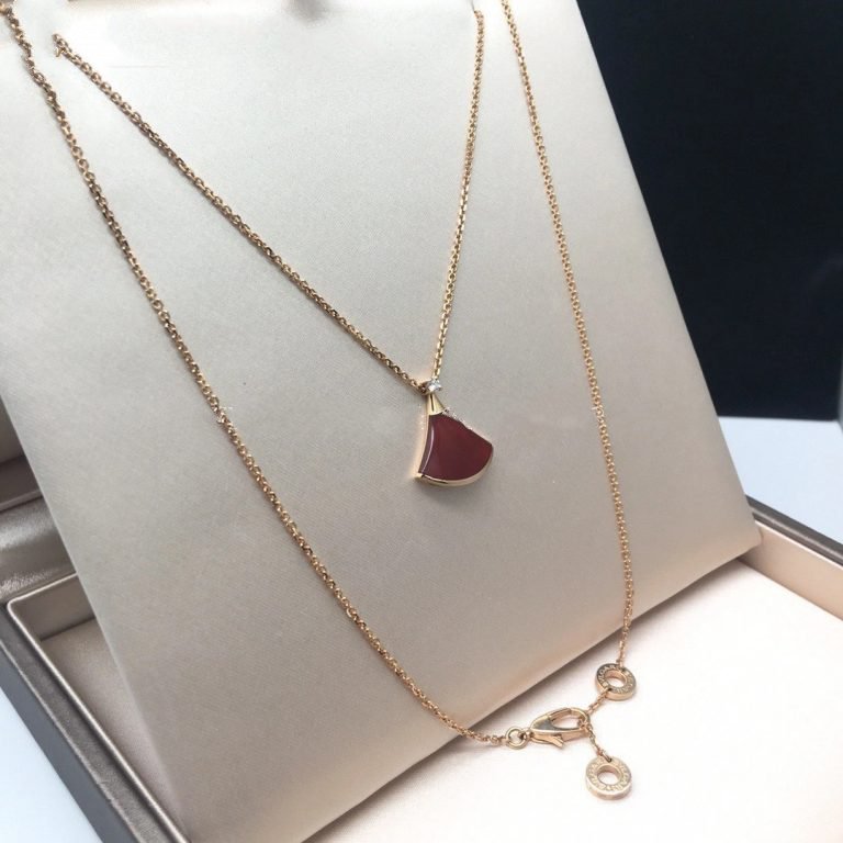 [AuraEcho Jewelry]DREAM NECKLACE CARNELIAN 1 DIAMOND