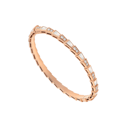[AuraEcho Jewelry]SERPENTI BRACELET PINK GOLD MOP DIAMOND