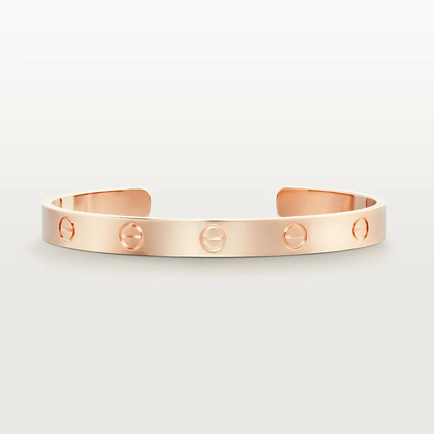 [AuraEcho Jewelry]LOVE BRACELET 6.1MM OPEN CUFF