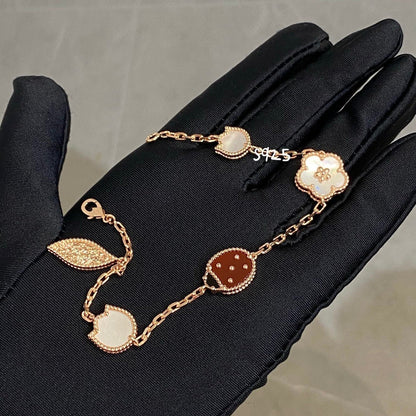 [AuraEcho Jewelry]LUCKY SPRING 5 MOTIF BRACELET