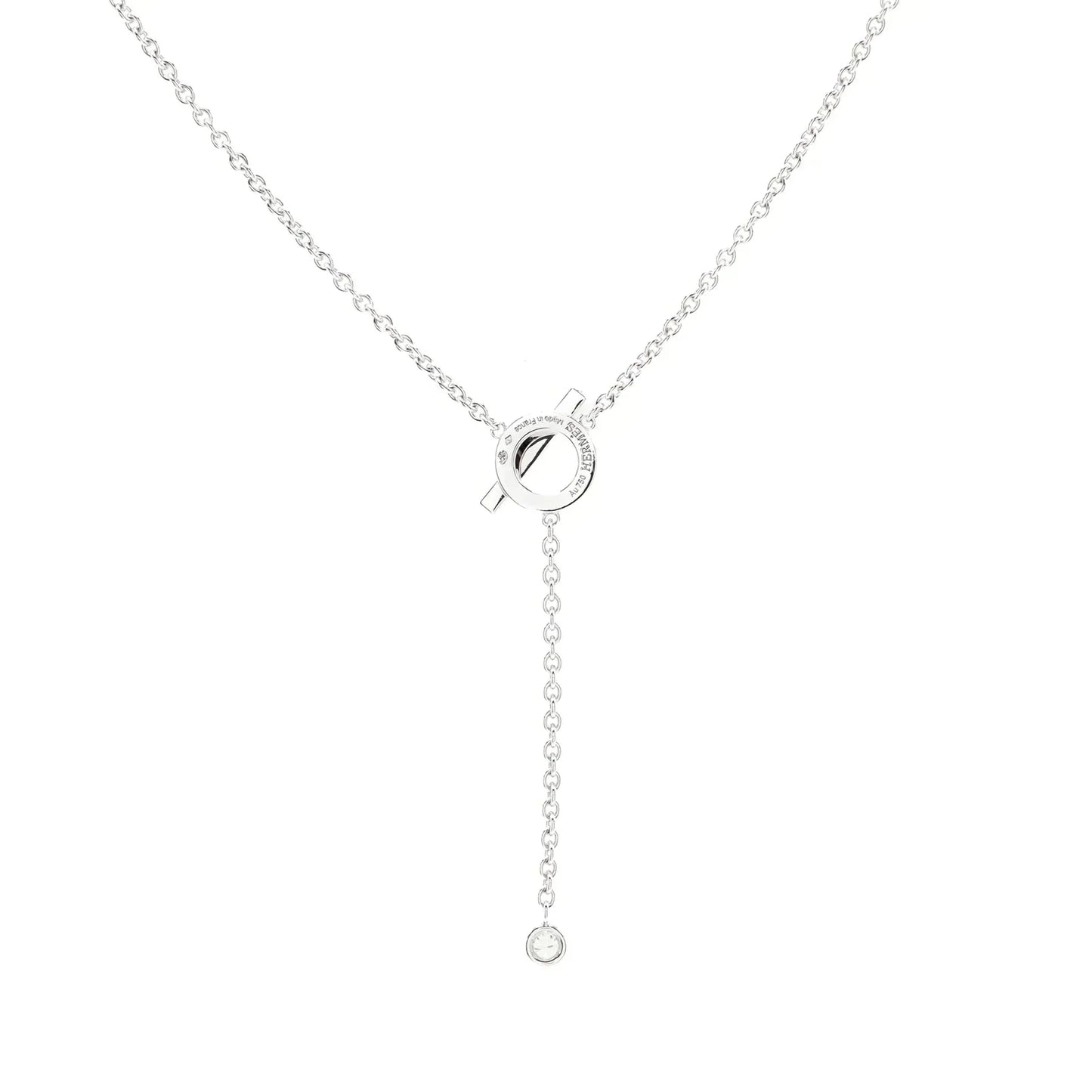 [AuraEcho Jewelry]FINESSE SILVER DIAMOND NECKLACE