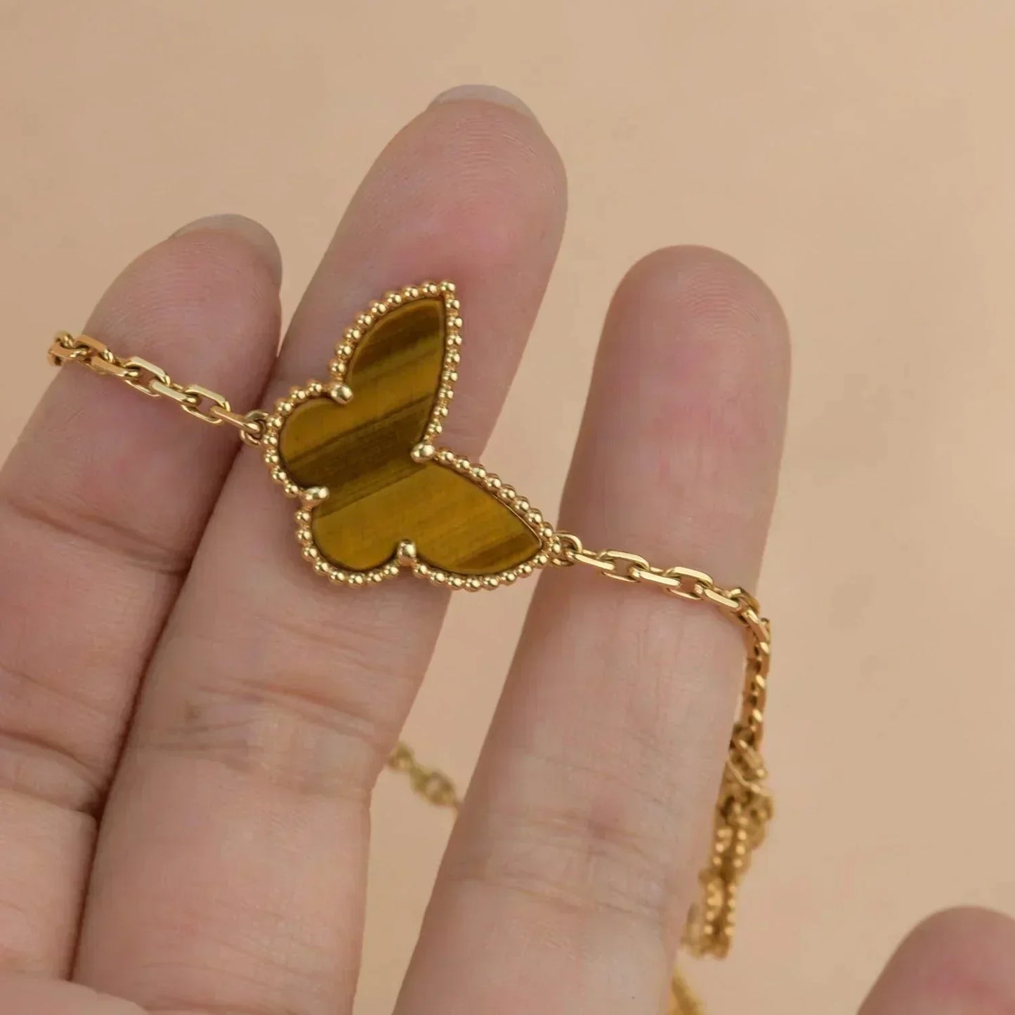 [WZQ]LUCKY SPRING 5 MOTIF GOLD BRACELET