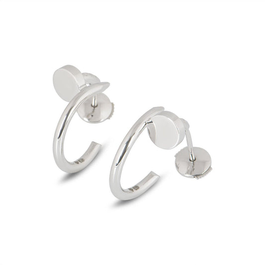 [AuraEcho Jewelry]JUSTE EARRINGS SILVER