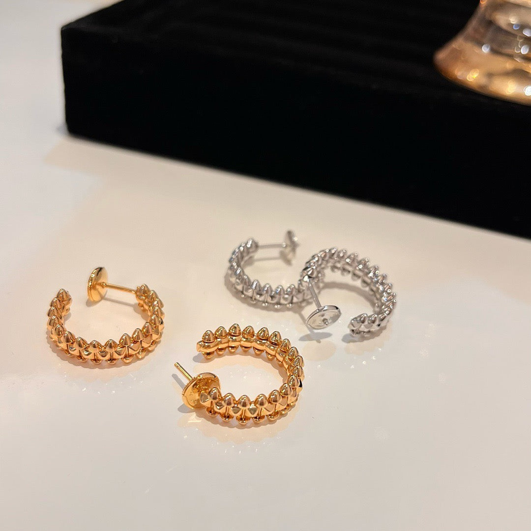 [AuraEcho Jewelry]CLASH SMALL HOOP EARRINGS