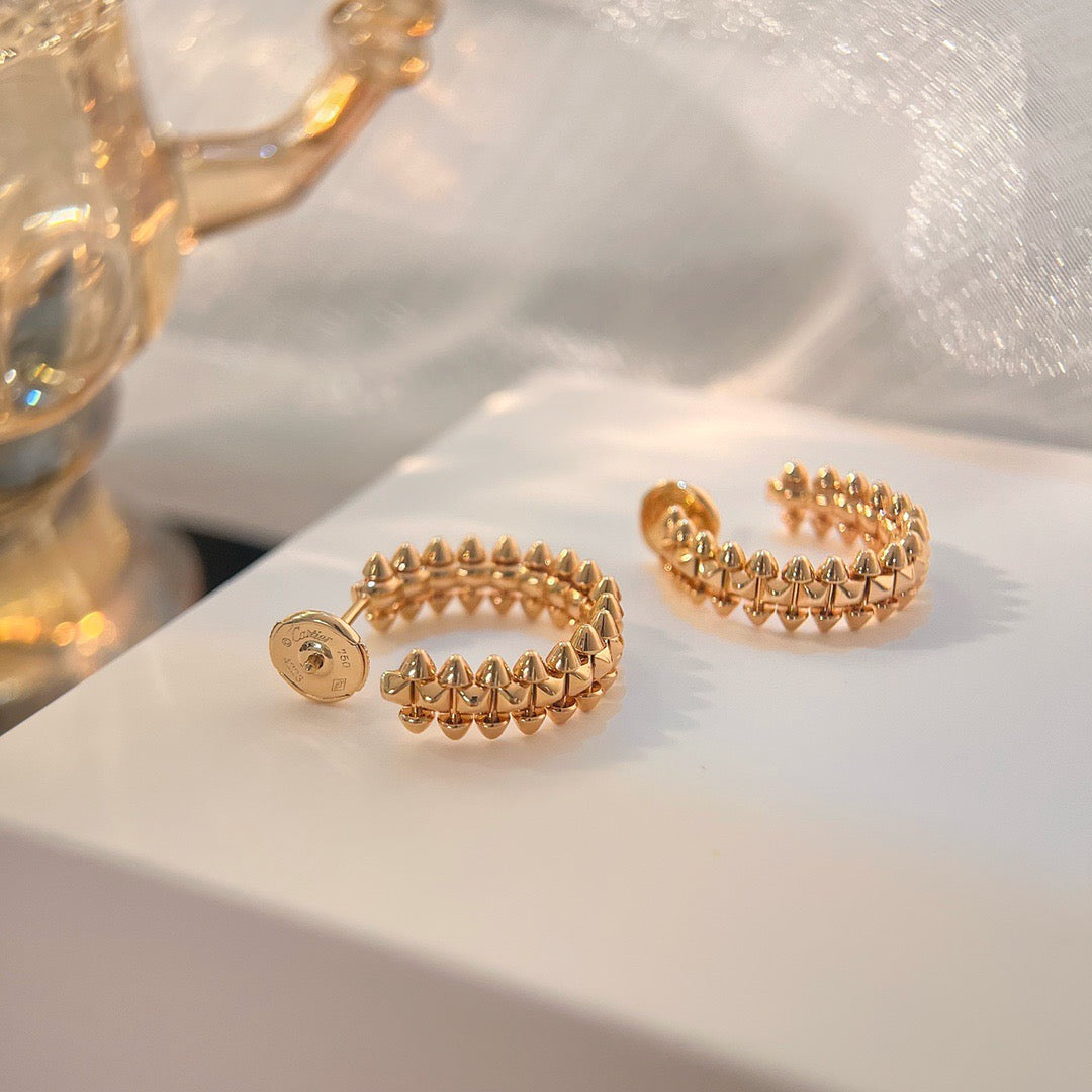 [AuraEcho Jewelry]CLASH SMALL HOOP EARRINGS