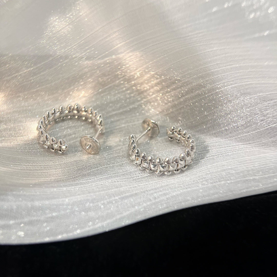 [AuraEcho Jewelry]CLASH SMALL HOOP EARRINGS