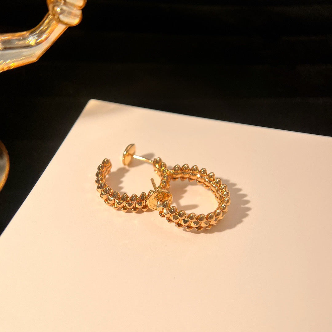 [AuraEcho Jewelry]CLASH SMALL HOOP EARRINGS