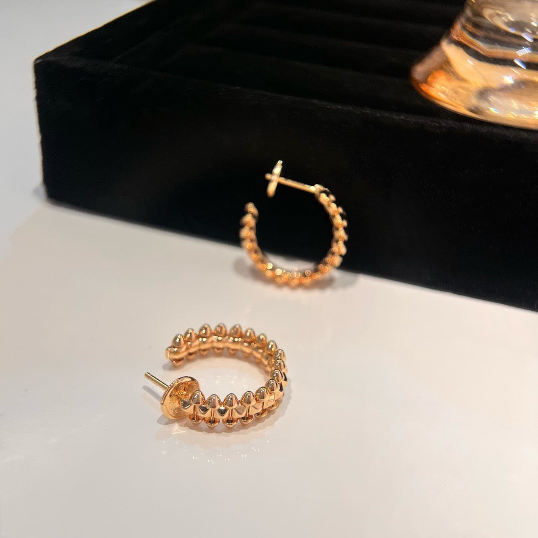 [AuraEcho Jewelry]CLASH SMALL HOOP EARRINGS