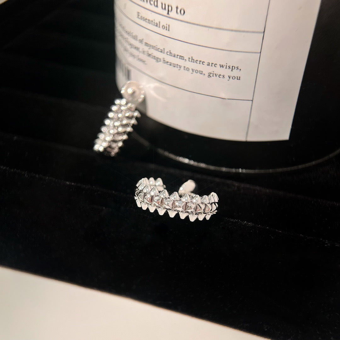 [AuraEcho Jewelry]CLASH SMALL HOOP EARRINGS