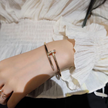 [AuraEcho Jewelry]JUSTE BRACELET 3.5MM DIAMONDS