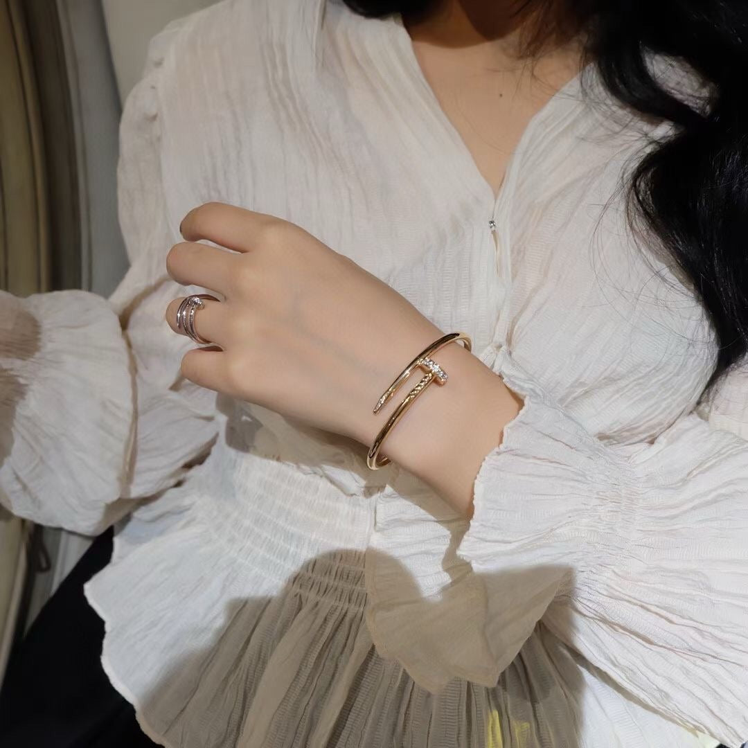 [AuraEcho Jewelry]JUSTE BRACELET 3.5MM DIAMONDS