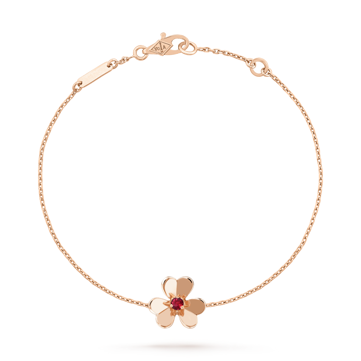 [AuraEcho Jewelry]FRIVOLE GOLD FLOWER PINK MALACHITE BRACELET