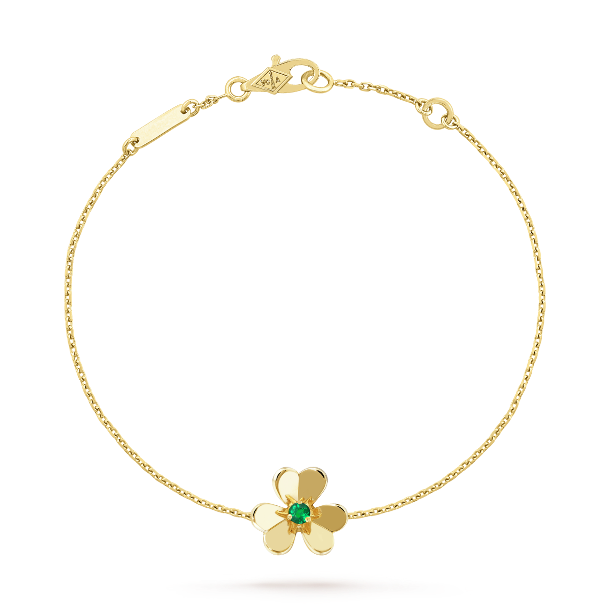 [AuraEcho Jewelry]FRIVOLE GOLD FLOWER PINK MALACHITE BRACELET
