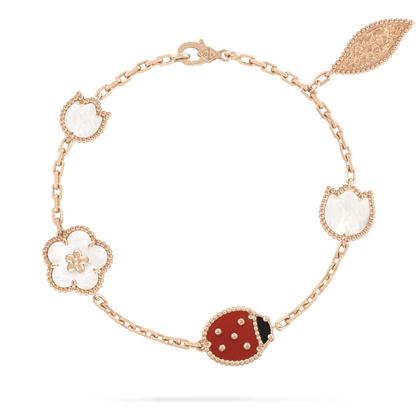 [AuraEcho Jewelry]LUCKY SPRING 5 MOTIF BRACELET
