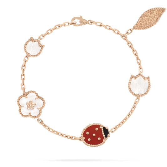 [AuraEcho Jewelry]LUCKY SPRING 5 MOTIF BRACELET
