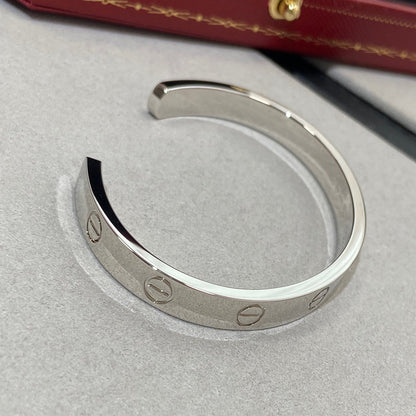 [AuraEcho Jewelry]LOVE BRACELET 6.1MM 1 DIAMOND OPEN CUFF