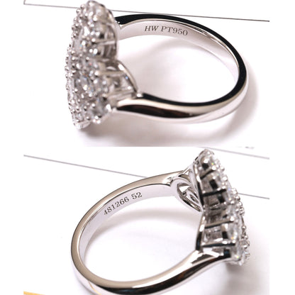 [AuraEcho Jewelry]LOOP RING FULL MOTIF DIAMOND 16MM SILVE