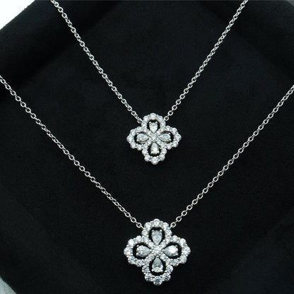 [AuraEcho Jewelry]LOOP NECKLACE FULL MOTIF DIAMOND COMBINATION