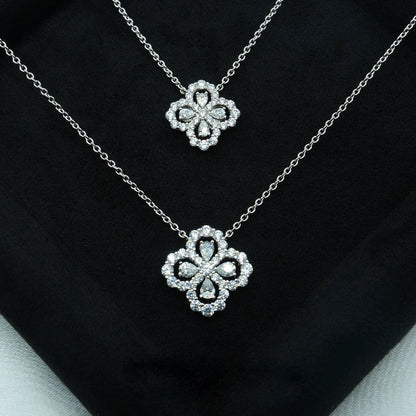[AuraEcho Jewelry]LOOP NECKLACE FULL MOTIF DIAMOND COMBINATION