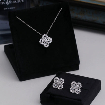 [AuraEcho Jewelry]LOOP NECKLACE FULL MOTIF DIAMOND COMBINATION
