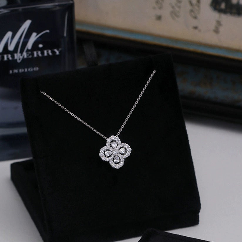 [AuraEcho Jewelry]LOOP NECKLACE FULL MOTIF DIAMOND COMBINATION