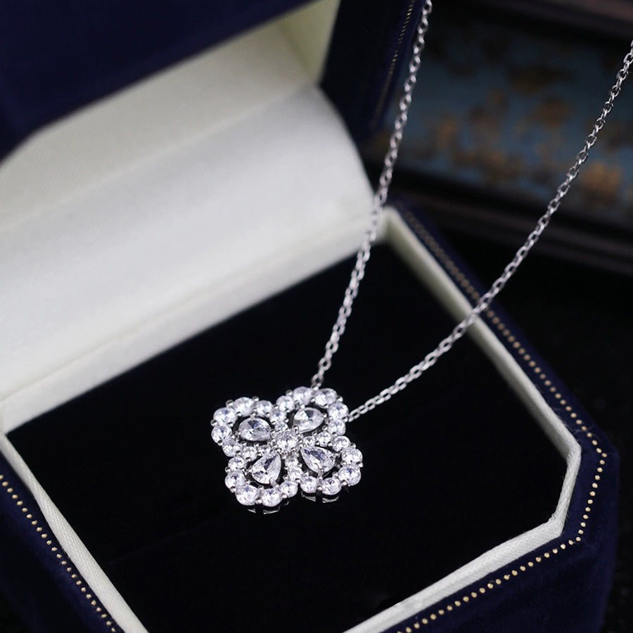 [AuraEcho Jewelry]LOOP NECKLACE FULL MOTIF DIAMOND COMBINATION
