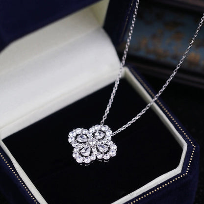 [AuraEcho Jewelry]LOOP NECKLACE FULL MOTIF DIAMOND COMBINATION