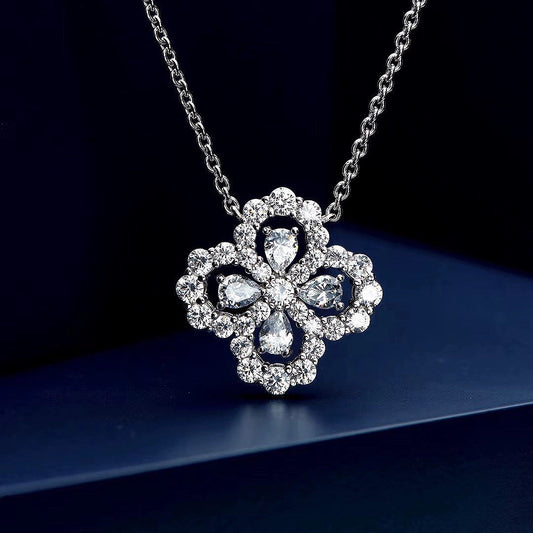 [AuraEcho Jewelry]LOOP NECKLACE FULL MOTIF DIAMOND COMBINATION