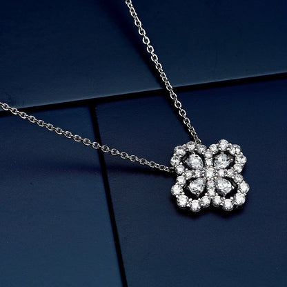 [AuraEcho Jewelry]LOOP NECKLACE FULL MOTIF DIAMOND COMBINATION
