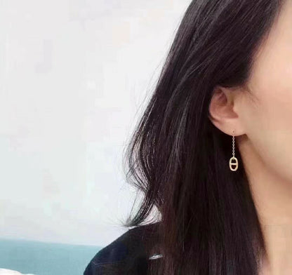 [AuraEcho Jewelry]CHAINE TASSEL EARRINGS